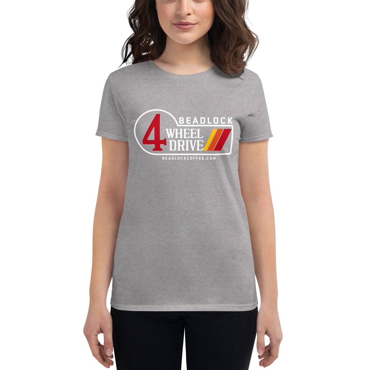 Women's Retro Short sleeve t-shirt - Beadlock Coffee